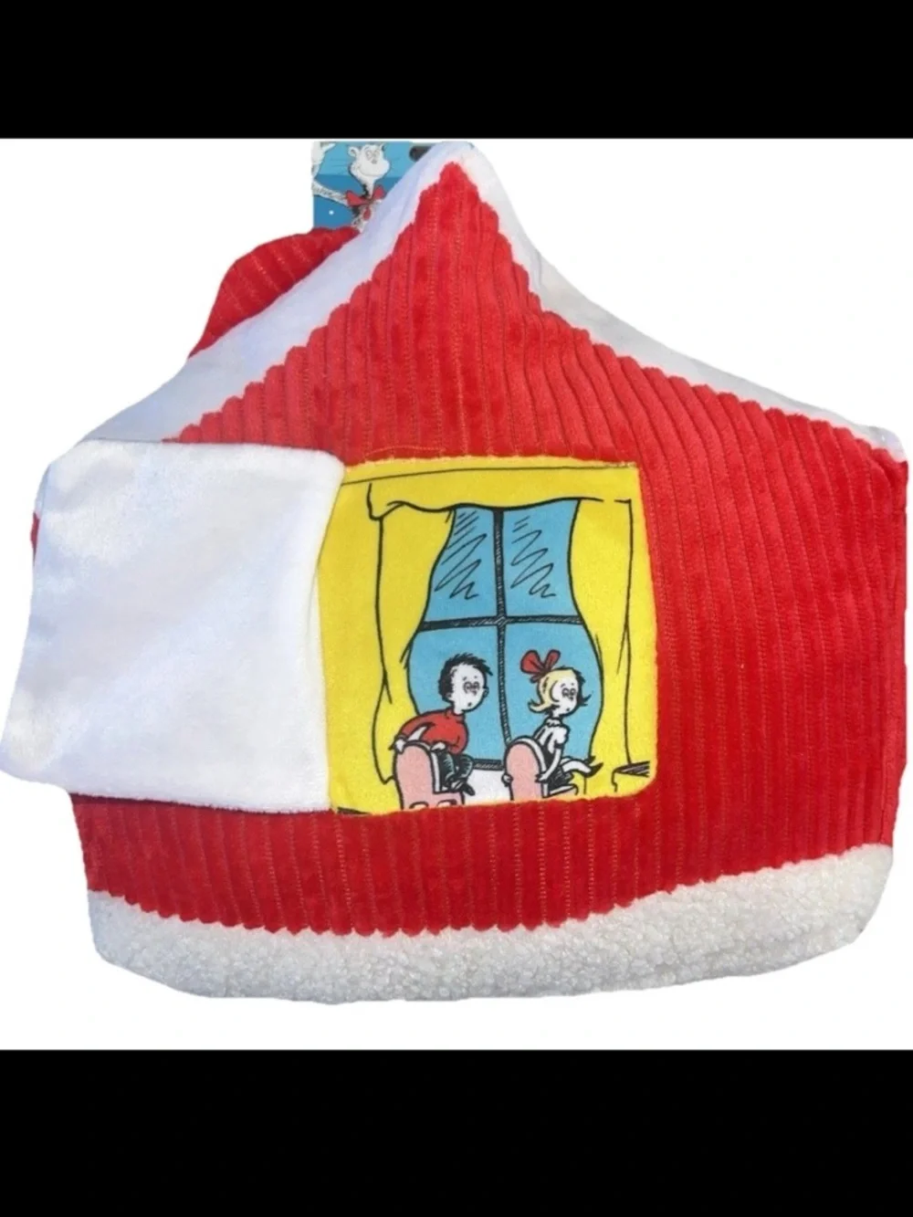 Dr Seuss Cat in‎ the Hat Dog Toy Bundle Plush Cat & House Squeaker Toys NWT